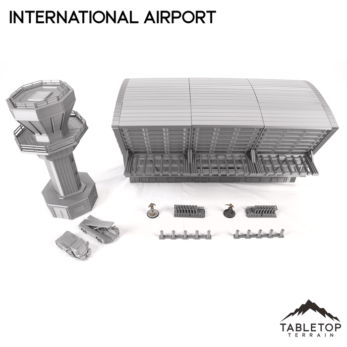 Tabletop Terrain Building International Airport - Marvel Crisis Protocol Building