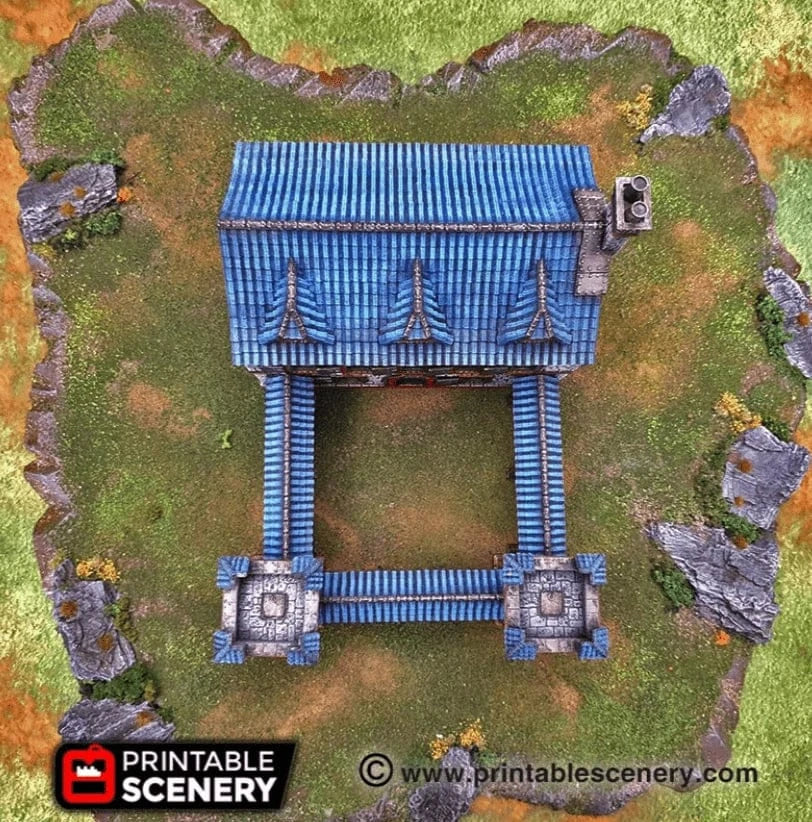 Tabletop Terrain Building Ironhelm Barracks - Dwarven Fantasy Building