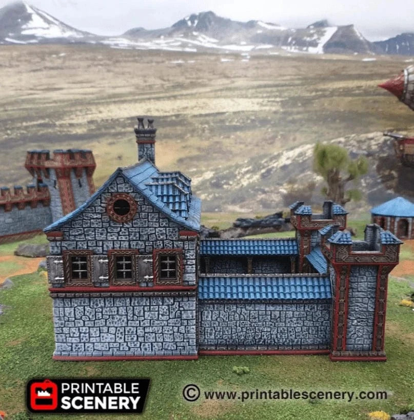 Tabletop Terrain Building Ironhelm Barracks - Dwarven Fantasy Building