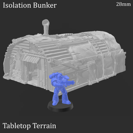 Tabletop Terrain Building Isolation Bunker - Apocalyptic Building