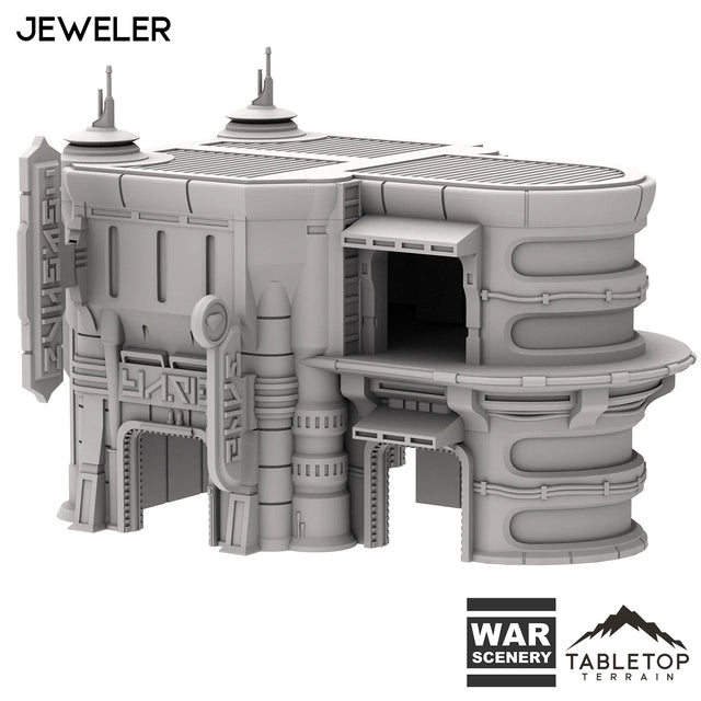 Tabletop Terrain Building Jeweler - Futuristic City