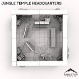 Tabletop Terrain Building Jungle Temple Headquarters