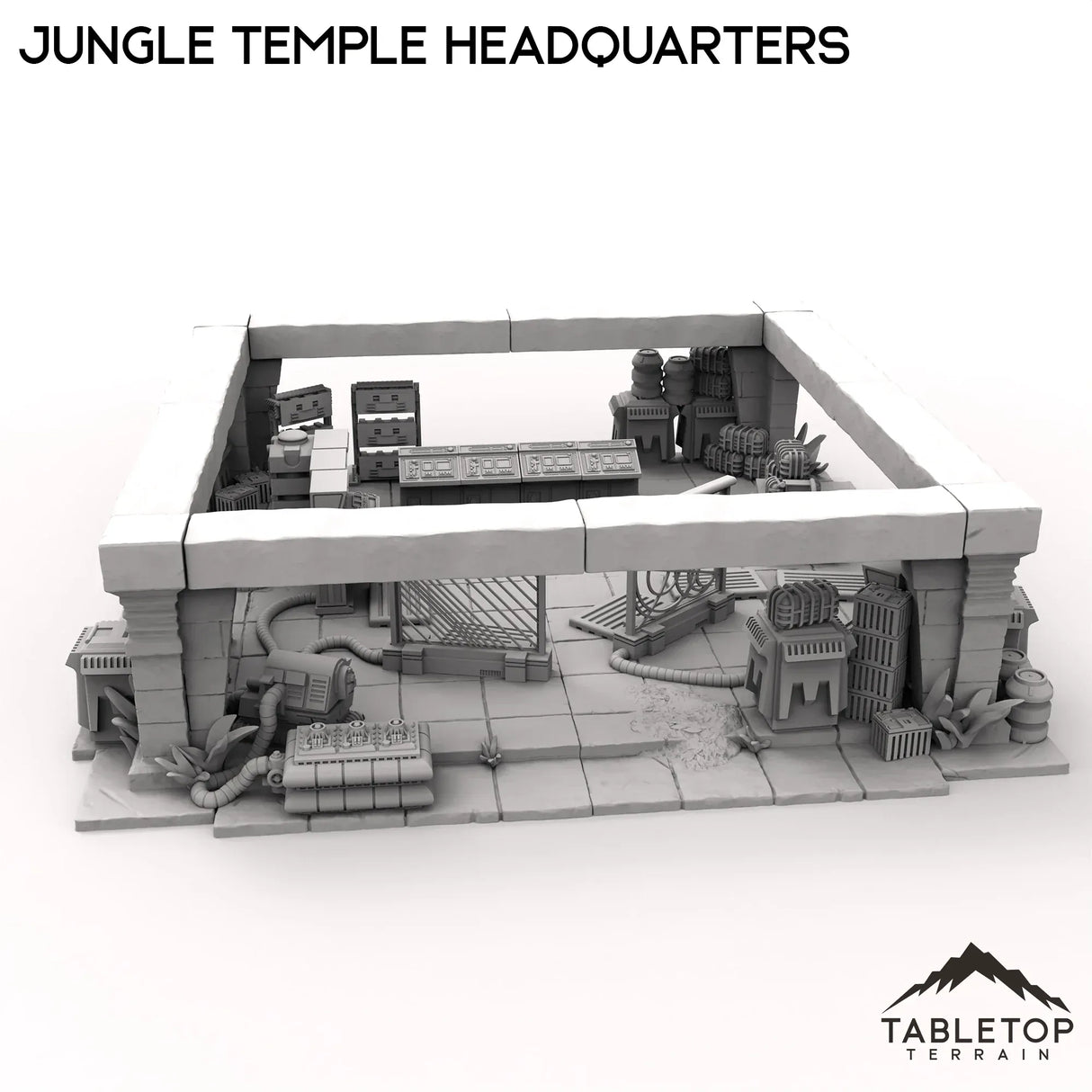 Tabletop Terrain Building Jungle Temple Headquarters