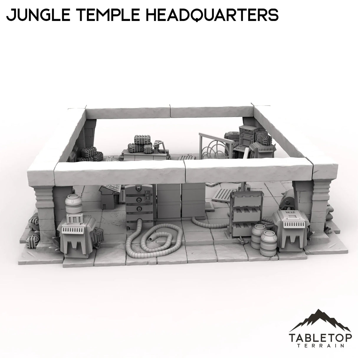 Tabletop Terrain Building Jungle Temple Headquarters