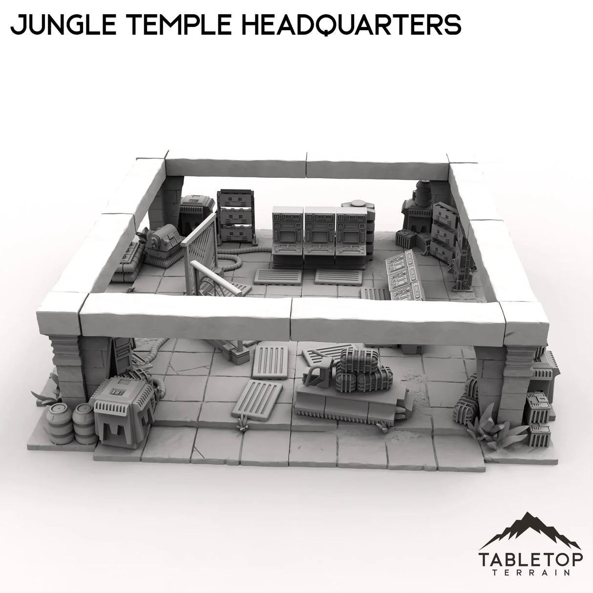 Tabletop Terrain Building Jungle Temple Headquarters