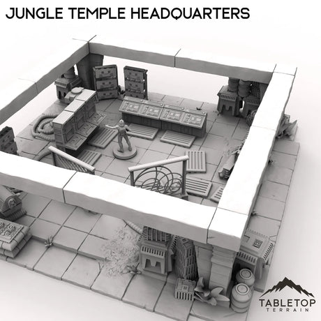 Tabletop Terrain Building Jungle Temple Headquarters