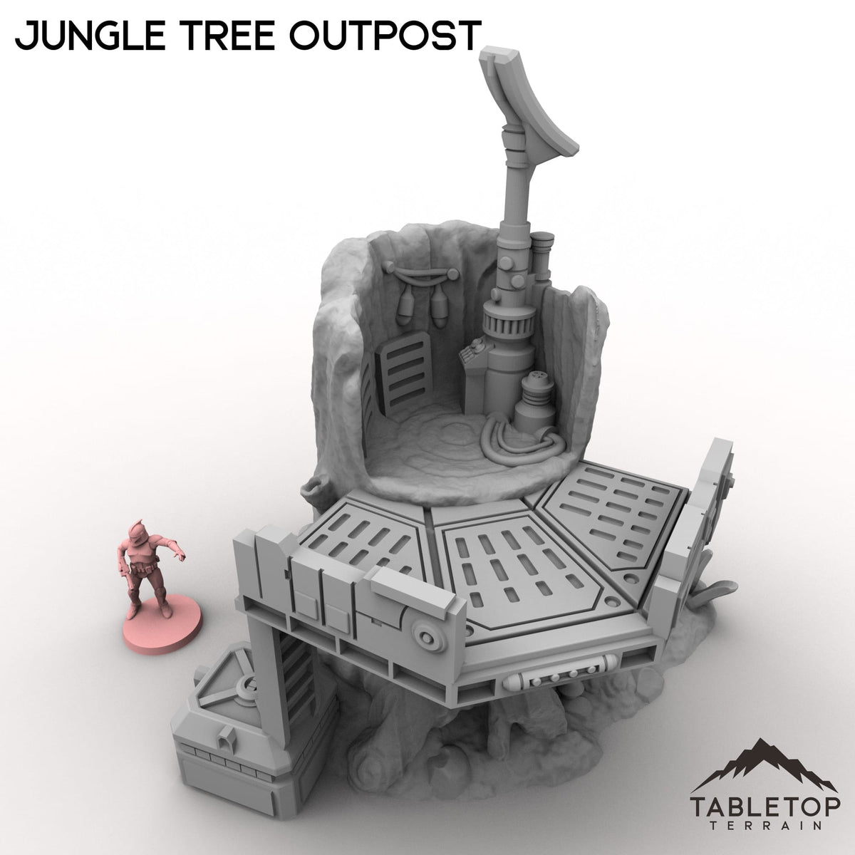 Tabletop Terrain Building Jungle Tree Outpost