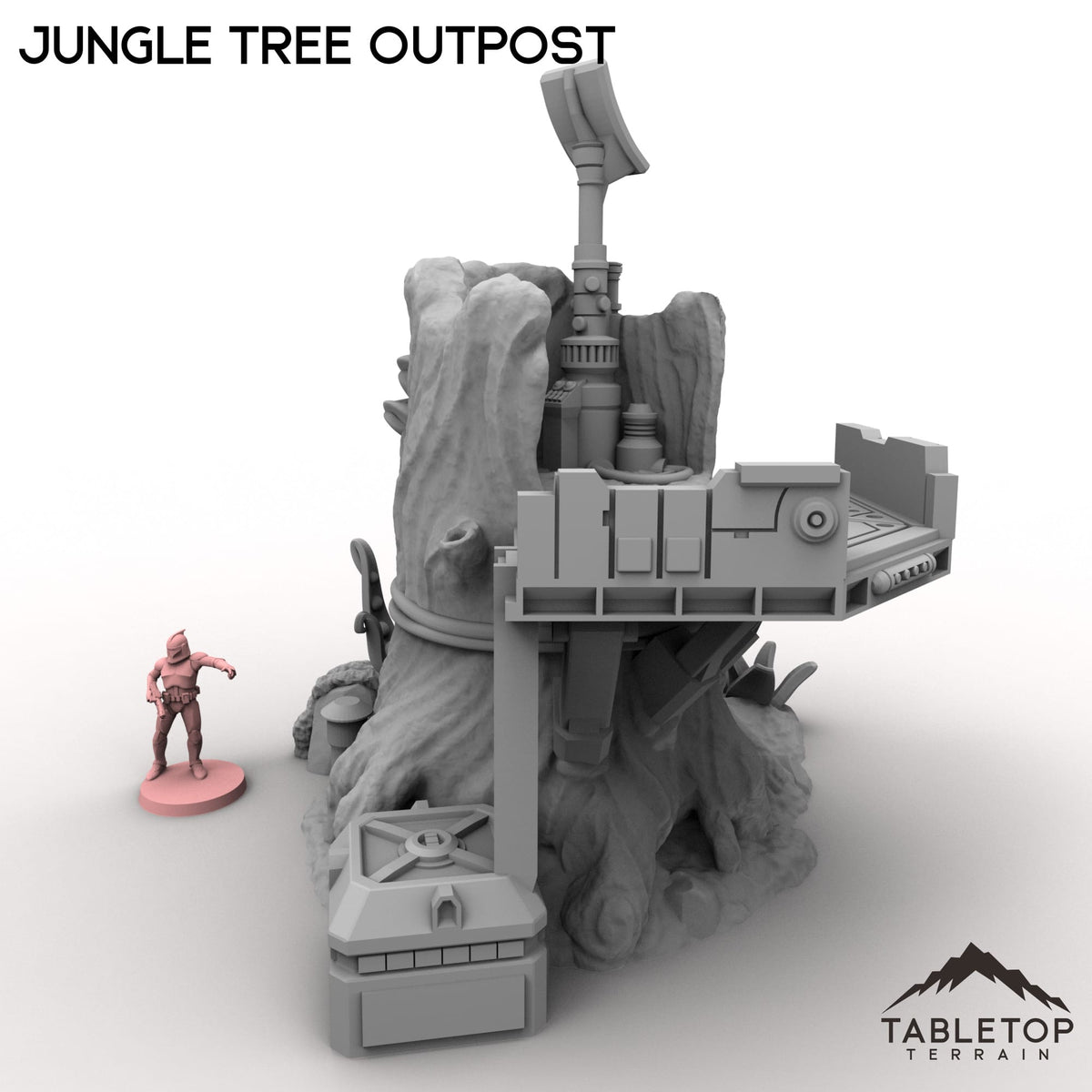 Tabletop Terrain Building Jungle Tree Outpost