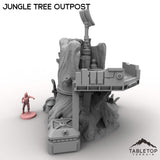 Tabletop Terrain Building Jungle Tree Outpost