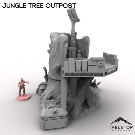 Tabletop Terrain Building Jungle Tree Outpost