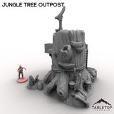 Tabletop Terrain Building Jungle Tree Outpost