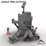 Tabletop Terrain Building Jungle Tree Outpost