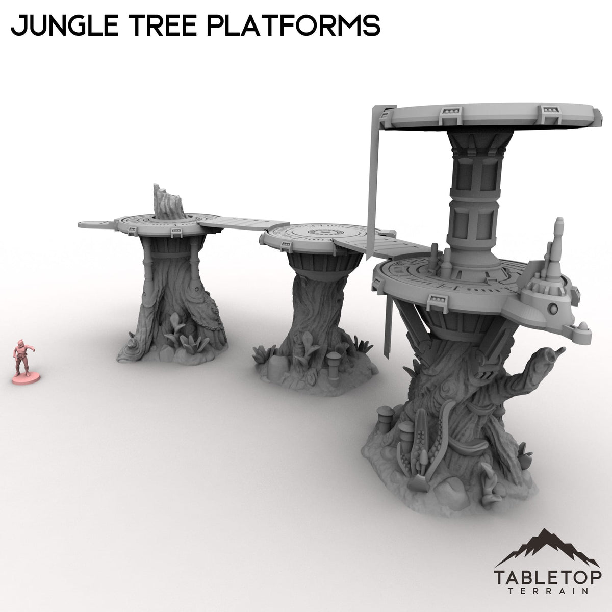 Tabletop Terrain Building Jungle Tree Platforms