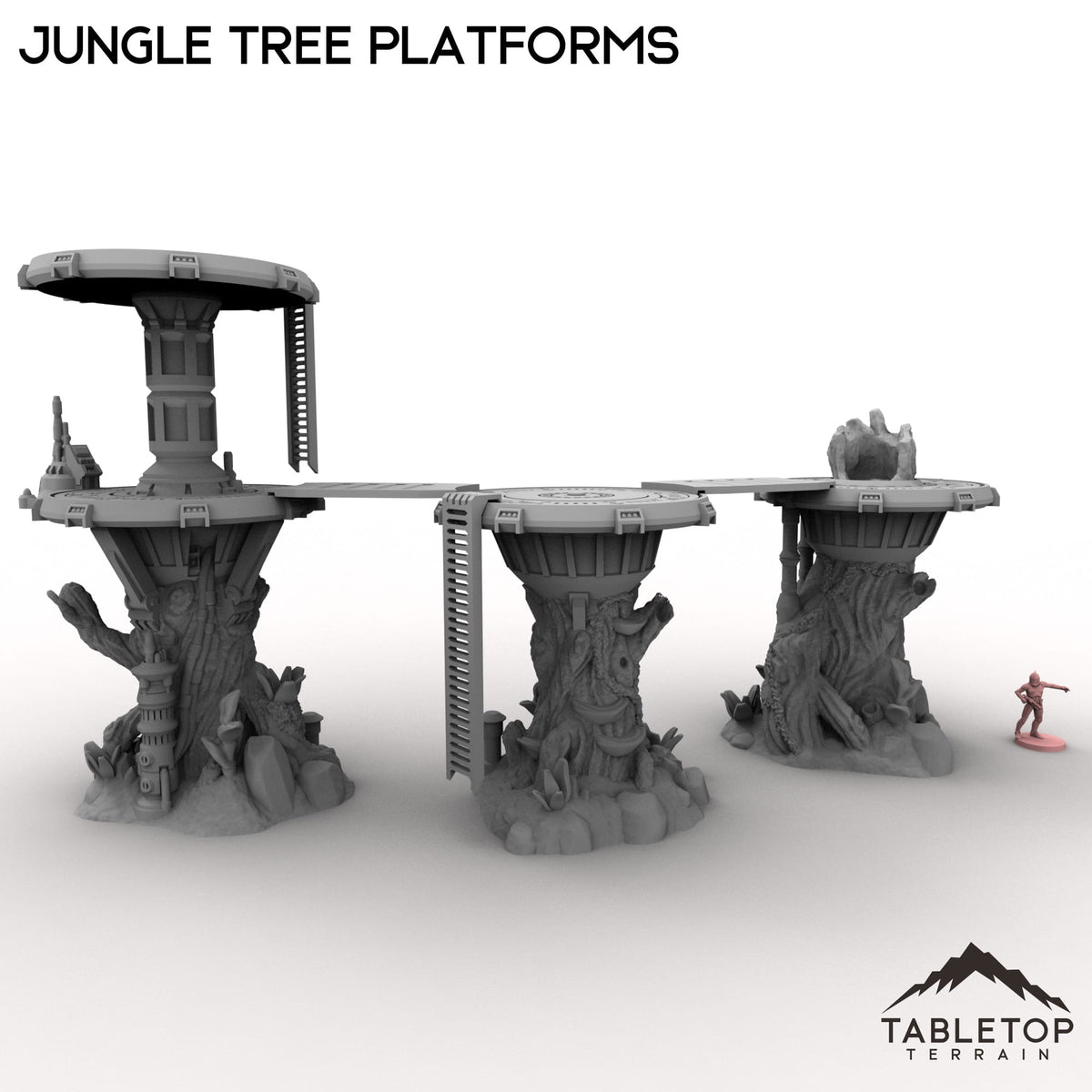 Tabletop Terrain Building Jungle Tree Platforms