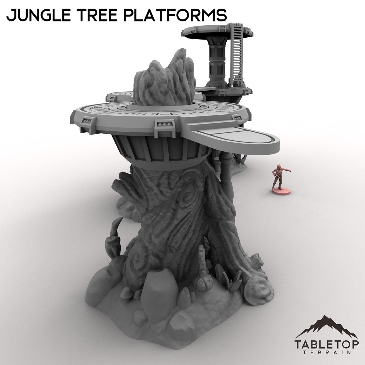 Tabletop Terrain Building Jungle Tree Platforms
