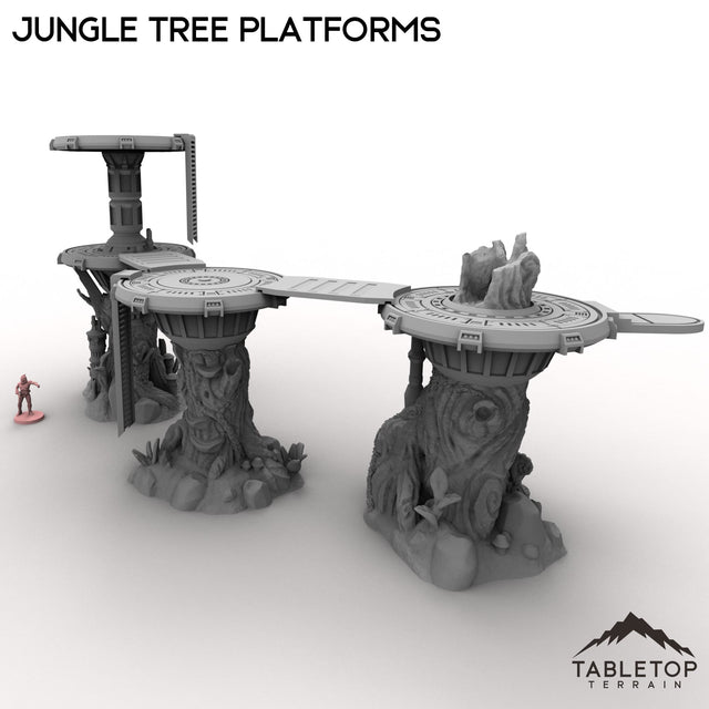 Tabletop Terrain Building Jungle Tree Platforms