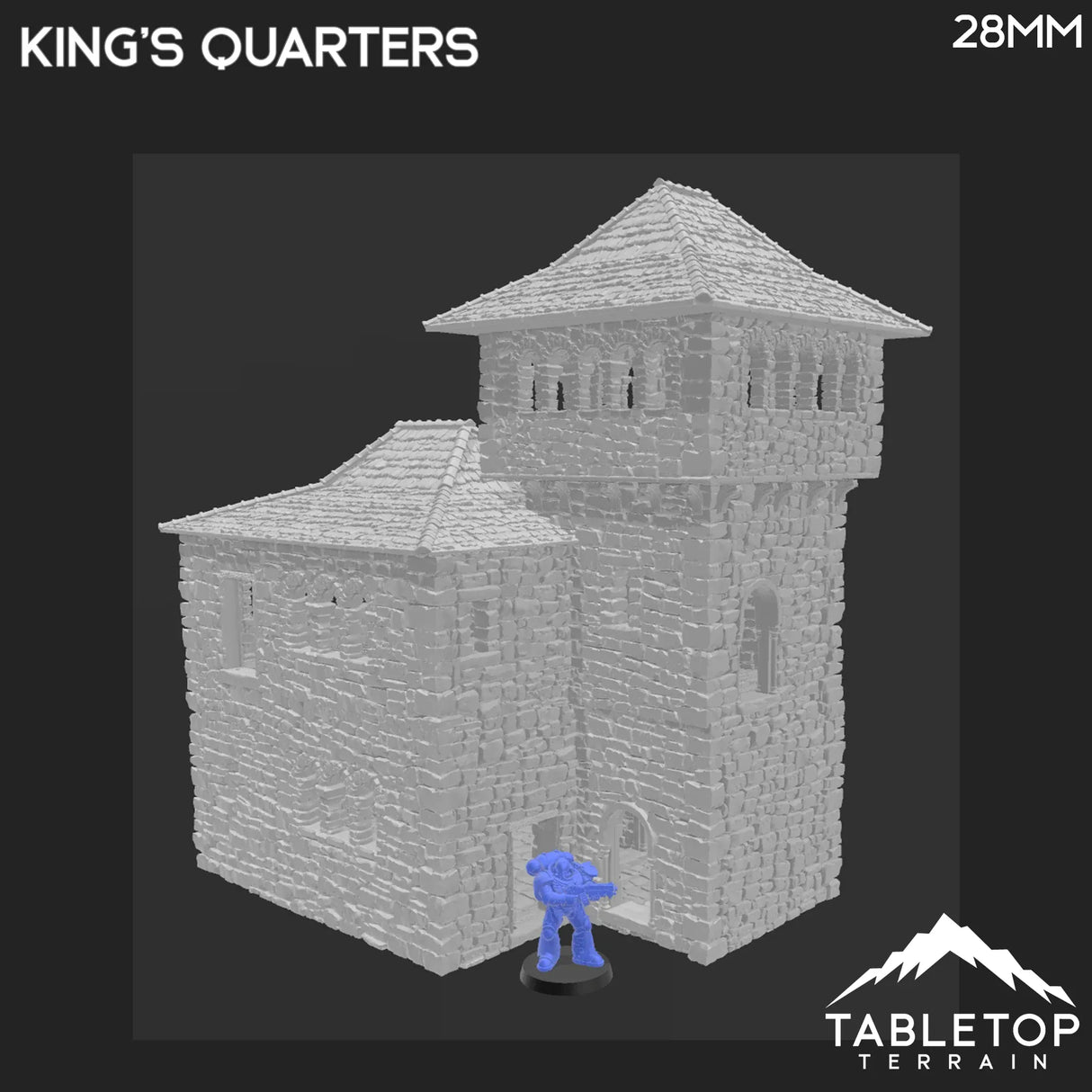 Tabletop Terrain Building King's Quarters - Country & King - Fantasy Historical Building
