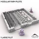 Tabletop Terrain Building Large / 32mm Modular Farm Plots