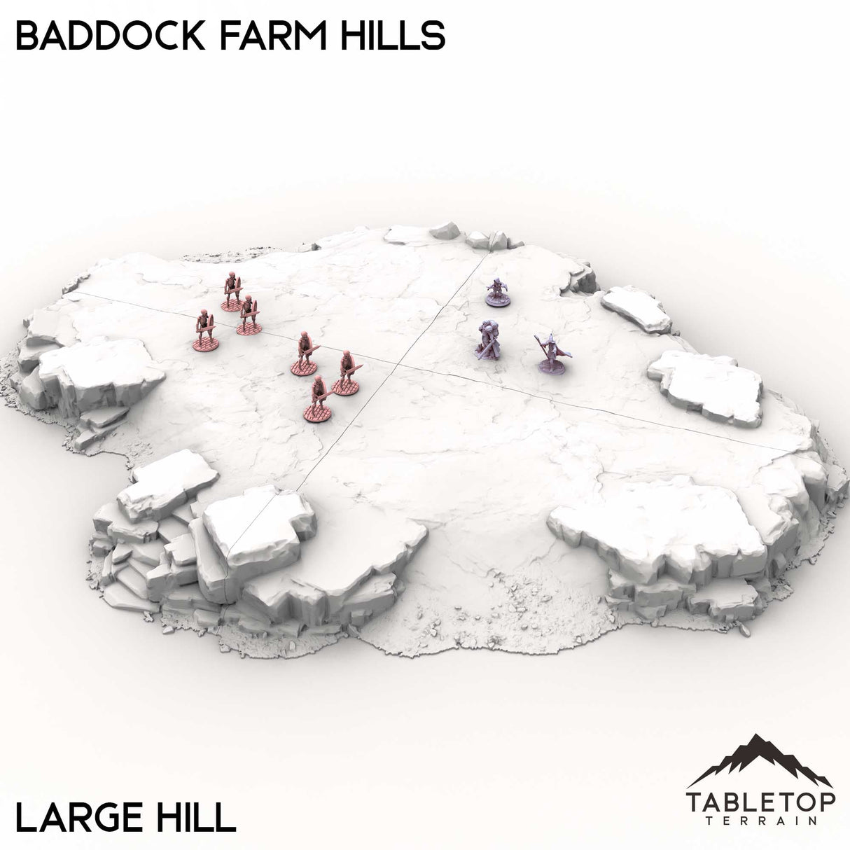 Tabletop Terrain Building Large Hill / 32mm Baddock Farm Hills