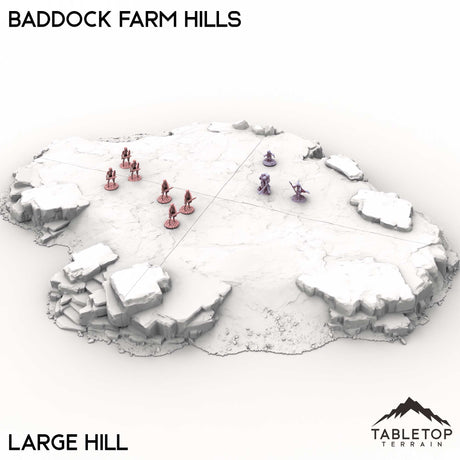 Tabletop Terrain Building Large Hill / 32mm Baddock Farm Hills