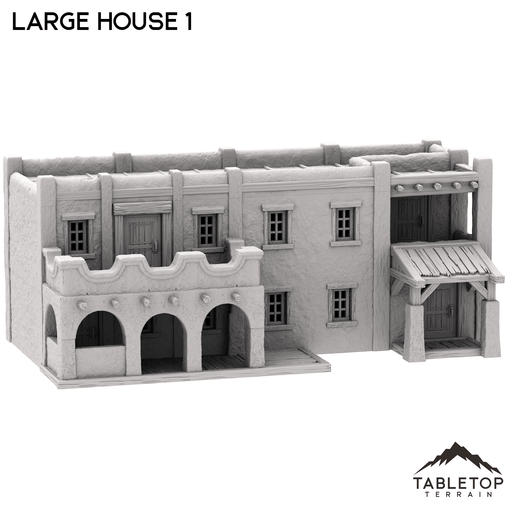 Tabletop Terrain Building Large House 1 - Old Wild Western Rush