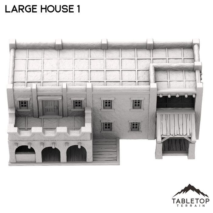 Tabletop Terrain Building Large House 1 - Old Wild Western Rush
