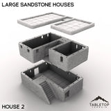 Tabletop Terrain Building Large Sandstone Houses