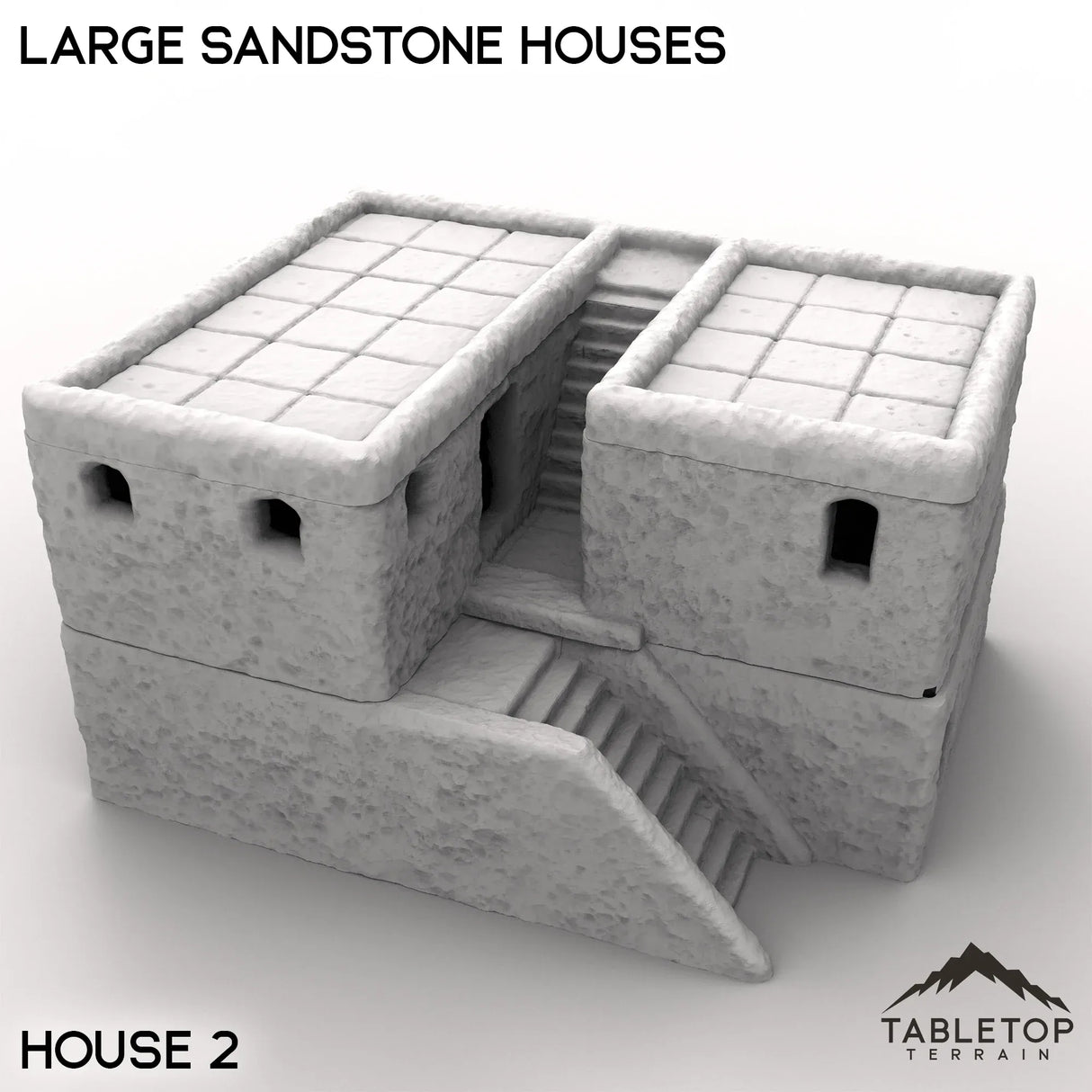 Tabletop Terrain Building Large Sandstone Houses