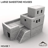 Tabletop Terrain Building Large Sandstone Houses