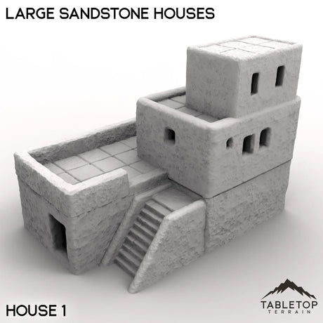 Tabletop Terrain Building Large Sandstone Houses