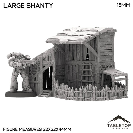 Tabletop Terrain Building Large Shanty - Country & King - Fantasy Historical Building