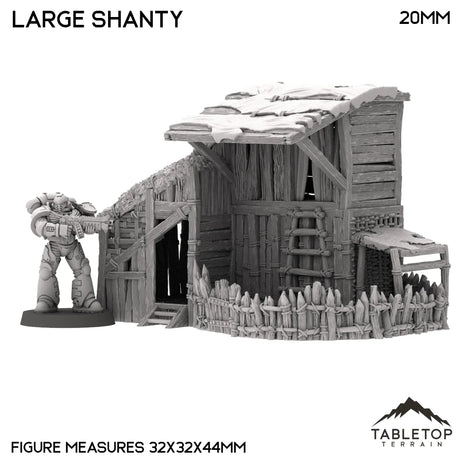 Tabletop Terrain Building Large Shanty - Country & King - Fantasy Historical Building