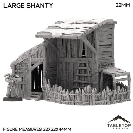 Tabletop Terrain Building Large Shanty - Country & King - Fantasy Historical Building