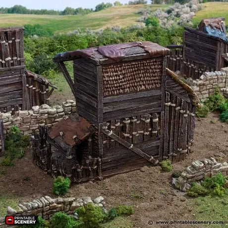Tabletop Terrain Building Large Shanty - Country & King - Fantasy Historical Building
