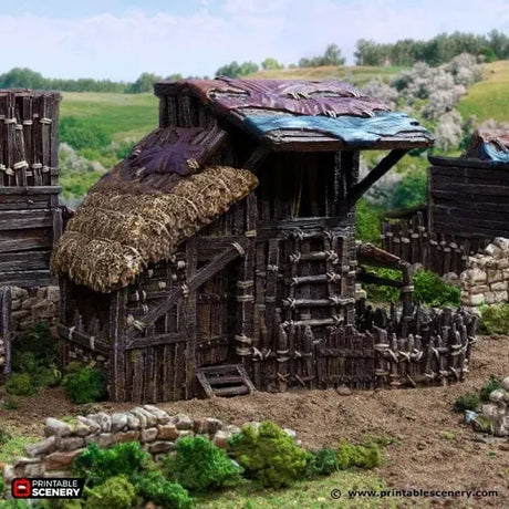 Tabletop Terrain Building Large Shanty - Country & King - Fantasy Historical Building