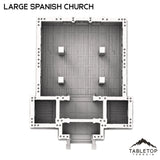 Tabletop Terrain Building Large Spanish Church - Old Wild Western Rush