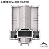 Tabletop Terrain Building Large Spanish Church - Old Wild Western Rush