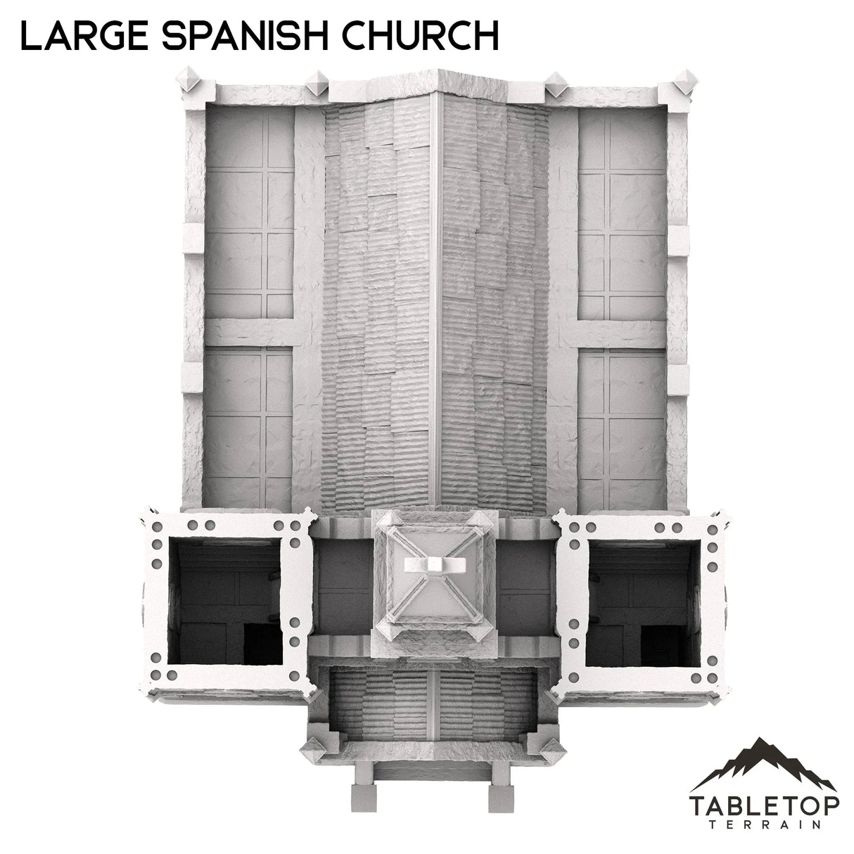 Tabletop Terrain Building Large Spanish Church - Old Wild Western Rush