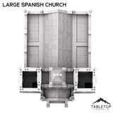 Tabletop Terrain Building Large Spanish Church - Old Wild Western Rush