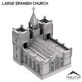 Tabletop Terrain Building Large Spanish Church - Old Wild Western Rush