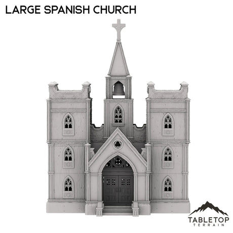Tabletop Terrain Building Large Spanish Church - Old Wild Western Rush