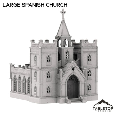 Tabletop Terrain Building Large Spanish Church - Old Wild Western Rush