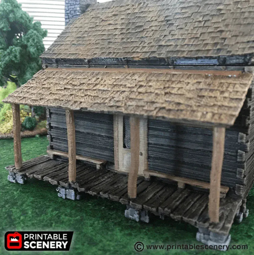 Tabletop Terrain Building Log Cabin - Wild West Building