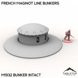 Tabletop Terrain Building M1932 Bunker Intact / 32mm French Maginot Line Bunkers