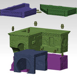 Tabletop Terrain Building Main Street Corner House - Ord Ferrum