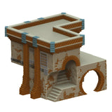 Tabletop Terrain Building Main Street Corner House - Ord Ferrum