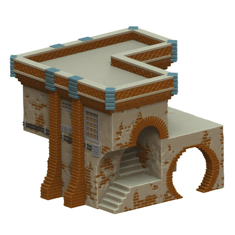 Tabletop Terrain Building Main Street Corner House - Ord Ferrum