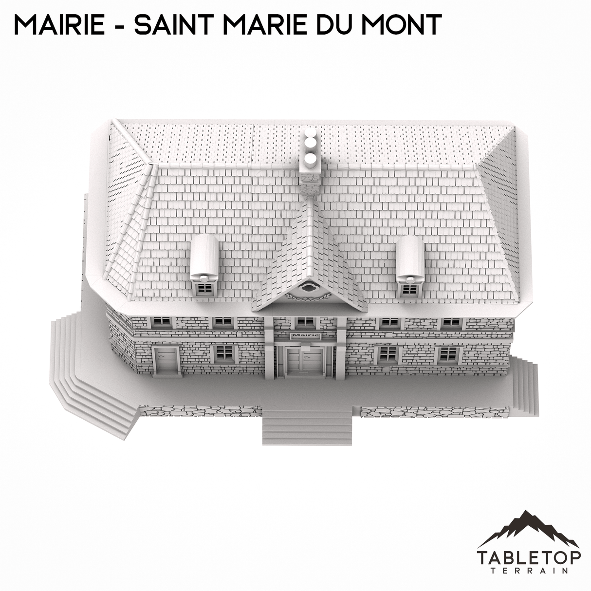 Tabletop Terrain Building Mairie - Saint Marie du Mont