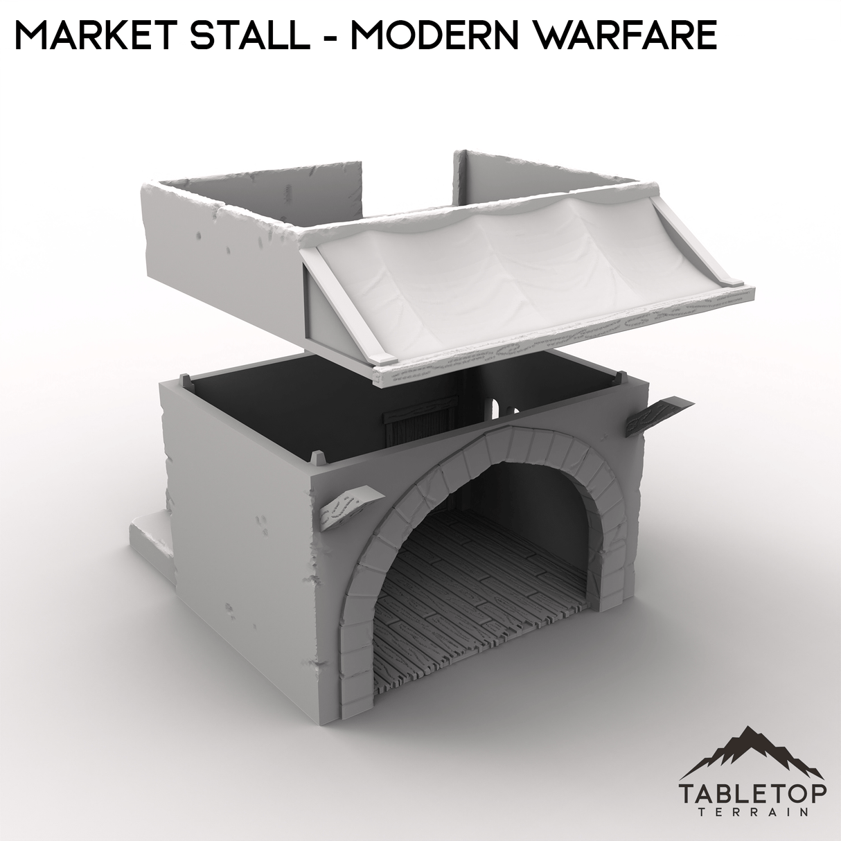 Tabletop Terrain Building Market Stall - Modern Warfare