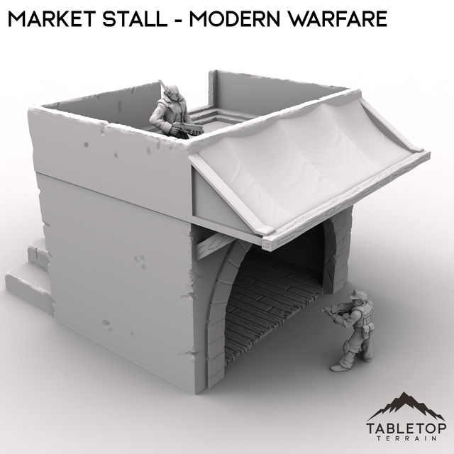 Tabletop Terrain Building Market Stall - Modern Warfare